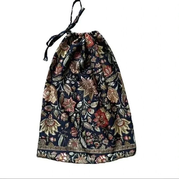 Handbags - Floral Bohemian Rectangular Fall Lightweight Brown Black Handmade Bag, SZ S